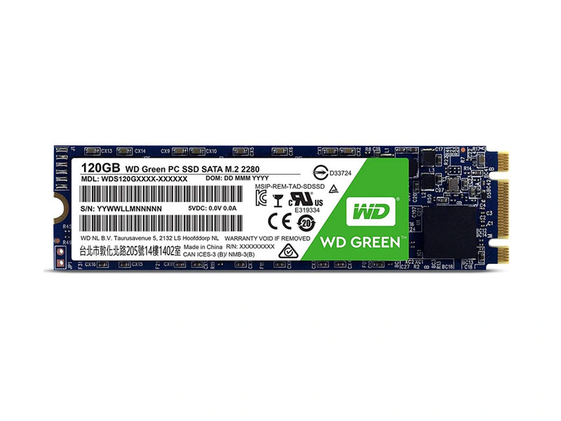 Ổ cứng SSD WD Green 120GB M2 Sata 2280 WDS120G2G0B