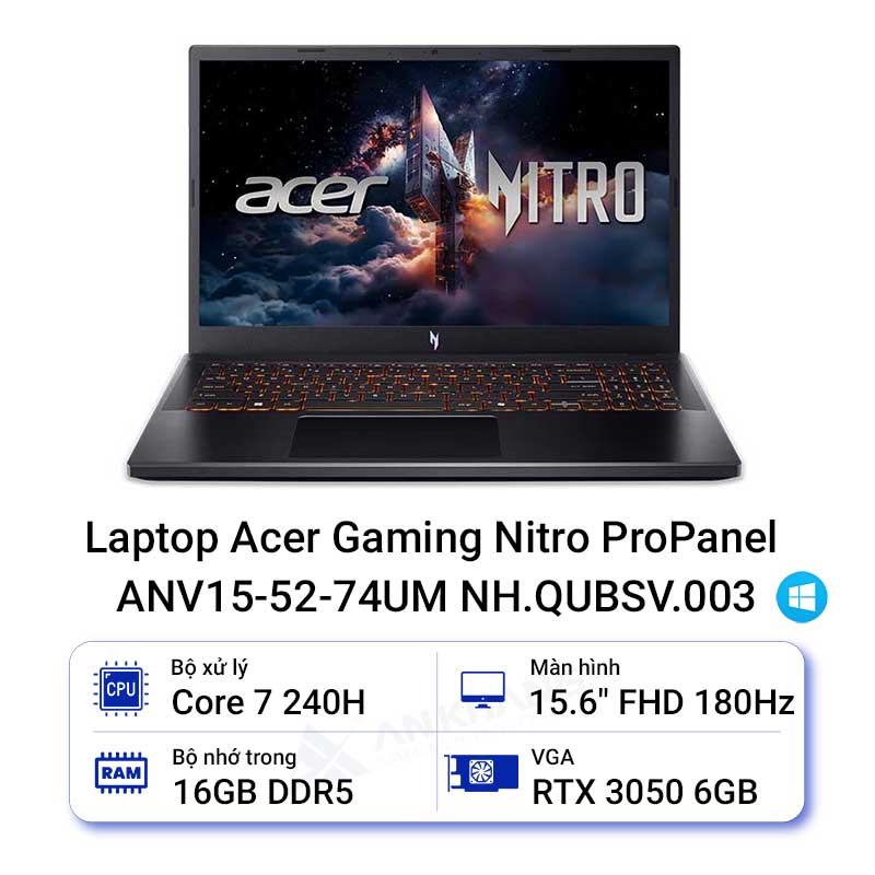 Laptop Acer Gaming Nitro ProPanel ANV15-52-74UM NH.QUBSV.003