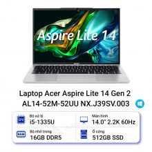 Laptop Acer Aspire Lite 14 Gen 2 AL14-52M-52UU NX.J39SV.003
