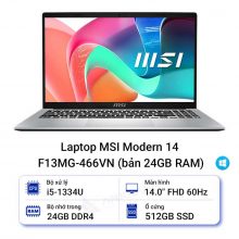 Laptop MSI Modern 14 F13MG-466VN (bản 24GB RAM)