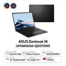 Laptop ASUS Zenbook 14 UM3406GA-QD073WS