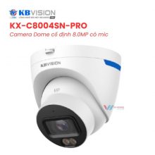 Camera KBVISION KX-C8004SN-PRO - Dome 8MP 4K AI Mic