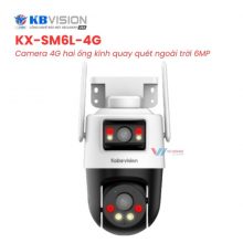 Camera KBVISION KX-SM6L-4G | 6MP Hai Ống Kính 4G