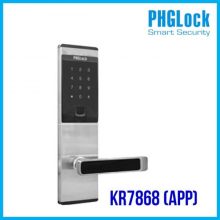 Khóa thông minh cho căn hộ PHGLOCK KR7868 (Bạc - App)