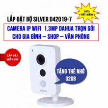 Lắp đặt camera Wifi 1.3MP DAHUA DHI-K15P giá rẻ (SILVER D42019-7)