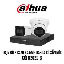 trọn bộ 2 camera 5MP DAHUA Có Sẵn Míc