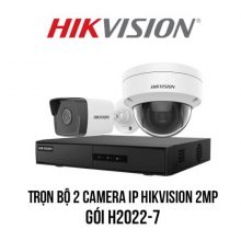 Lắp trọn bộ 2 camera IP HIKVISION 2MP