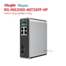 Switch công nghiệp 6 cổng Reyee RG-NIS2100-4GT2SFP-HP