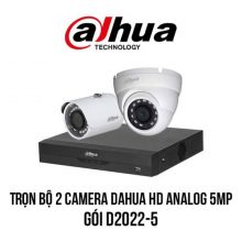 Trọn bộ 2 camera DAHUA HD Analog 5MP