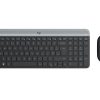 Bộ bàn phím - Chuột không dây Logitech MK470 Đen (Black)