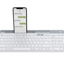 Bàn phím Logitech K580 White Slim Multi-Device Wireless (920-009211)