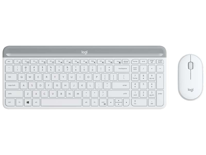 Bộ bàn phím - Chuột không dây Logitech MK470 Trắng (White)