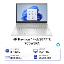 Laptop HP Pavilion 14-dv2077TU 7C0W3PA