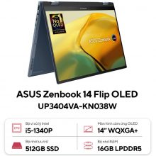 Laptop Asus Zenbook 14 Flip OLED UP3404VA-KN038W