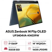 Laptop Asus Zenbook 14 Flip OLED UP3404VA-KN039W
