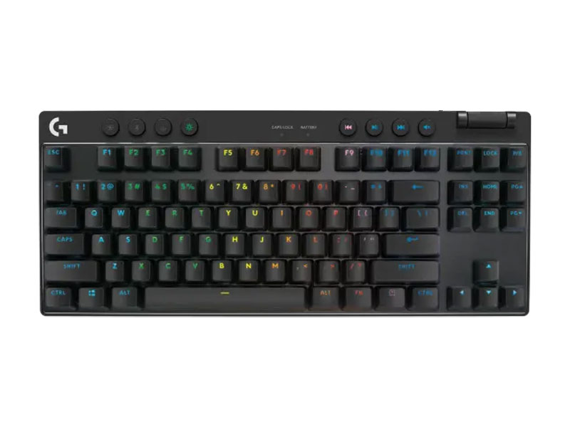 Bàn phím Gaming không dây Logitech G PRO X TKL Lightspeed Tactile Đen
