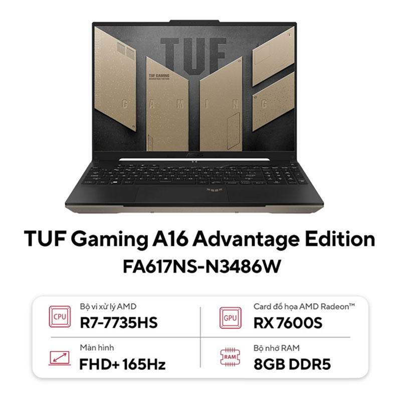 Laptop Asus TUF Gaming A16 Advantage Edition FA617NS-N3486W