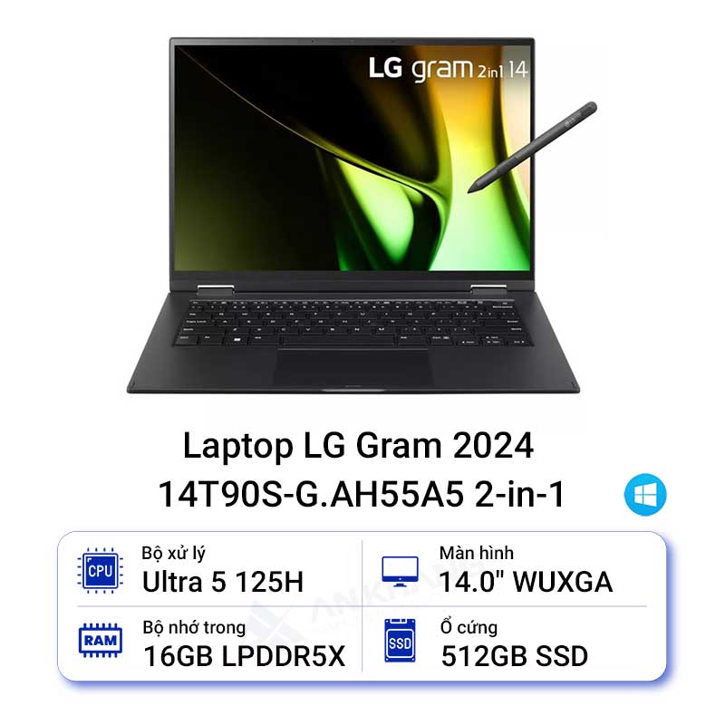 Laptop LG Gram 2024 14T90S-G.AH55A5 2-in-1