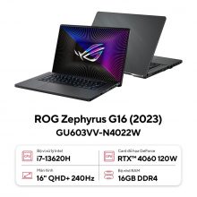 Laptop Asus ROG Zephyrus G16 GU603VV-N4022W