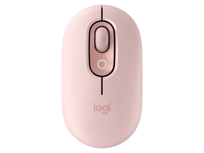 Chuột không dây Emoji Logitech POP Mouse Bluetooth màu hồng (ROSE)