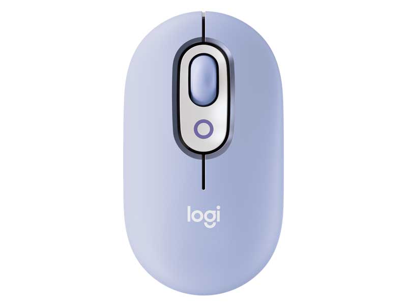 Chuột không dây Emoji Logitech POP Mouse Bluetooth màu tím (LILAC)