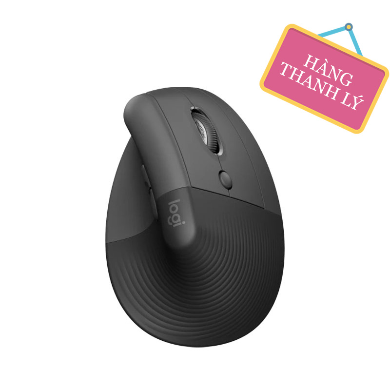 Chuột công thái học Logitech Lift Vertical màu Than chì (Bản AK)