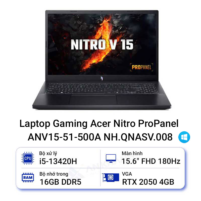 Laptop Gaming Acer Nitro ProPanel ANV15-51-500A NH.QNASV.008