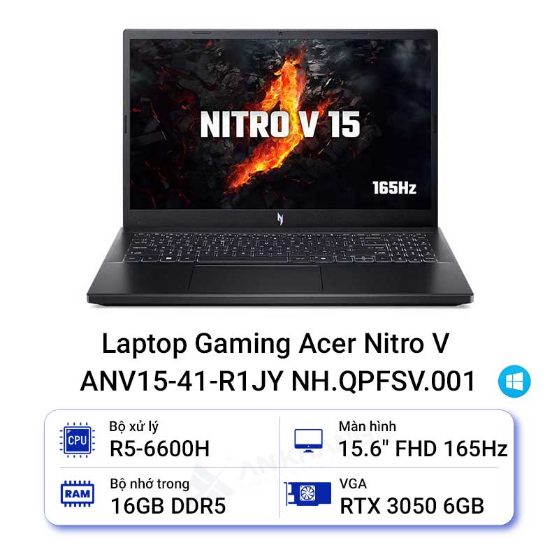 Laptop Gaming Acer Nitro V ANV15-41-R1JY NH.QPFSV.001