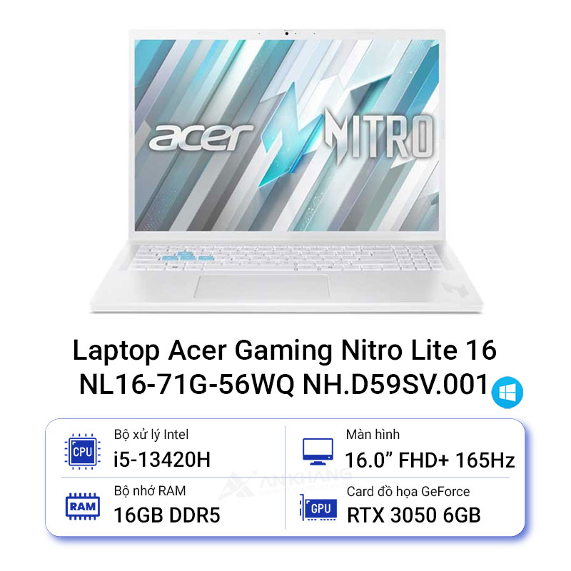 Laptop Acer Gaming Nitro Lite 16 NL16-71G-56WQ NH.D59SV.001
