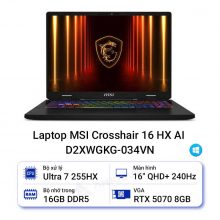 Laptop MSI Crosshair 16 HX AI D2XWGKG-034VN