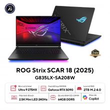 Laptop ASUS ROG Strix SCAR 18 G835LX-SA208W