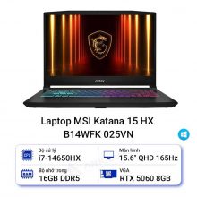 Laptop MSI Katana 15 HX B14WFK 025VN