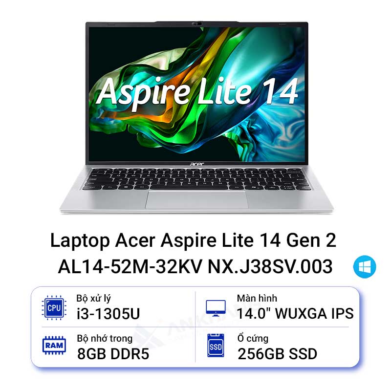 Laptop Acer Aspire Lite 14 Gen 2 AL14-52M-32KV NX.J38SV.003