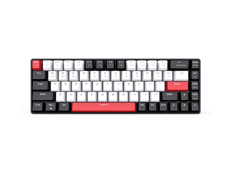 Bàn phím cơ không dây E-DRA EK368L Black & White Blue switch