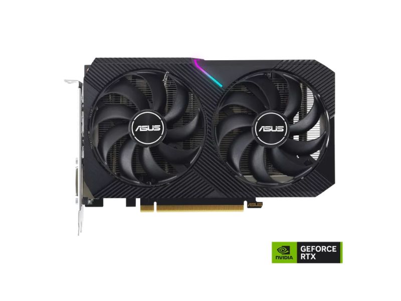 VGA Asus Dual GeForce RTX 3050 V2 8GB GDDR6 (DUAL-RTX3050-8G-V2)