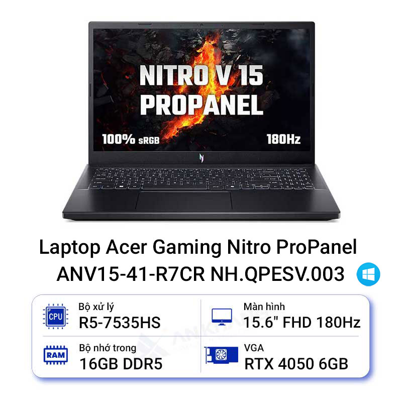 Laptop Acer Gaming Nitro ProPanel ANV15-41-R7CR NH.QPESV.003