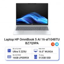 Laptop HP OmniBook 5 AI 16-af1048TU BZ7Q9PA