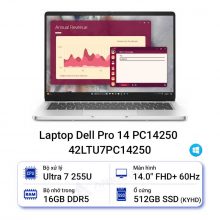 Laptop Dell Pro 14 PC14250 42LTU7PC14250