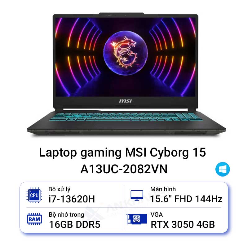 Laptop gaming MSI Cyborg 15 A13UC-2082VN