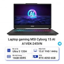 Laptop gaming MSI Cyborg 15 AI A1VEK-245VN