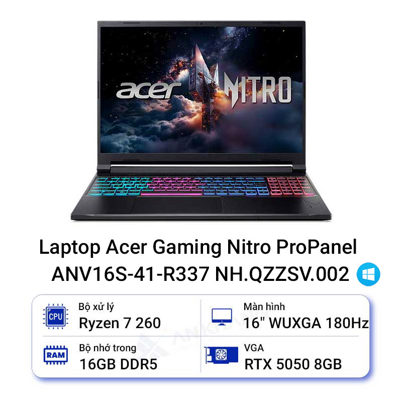 Laptop Acer Gaming Nitro ProPanel ANV16S-41-R337 NH.QZZSV.002