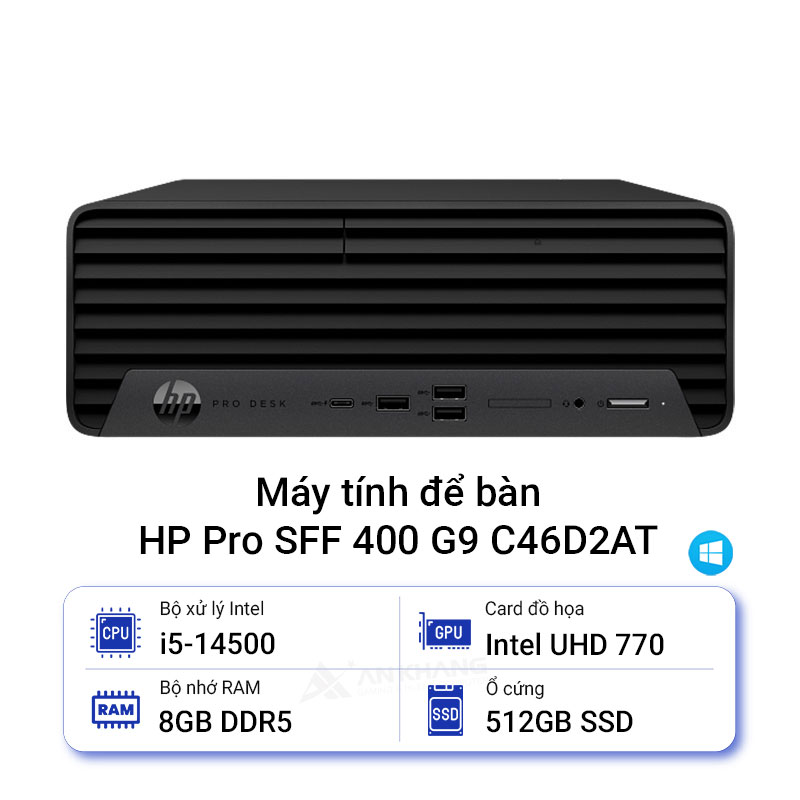 Máy tính để bàn HP Pro SFF 400 G9 C46D2AT