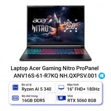 Laptop Acer Gaming Nitro ProPanel ANV16S-61-R7KQ NH.QXPSV.001