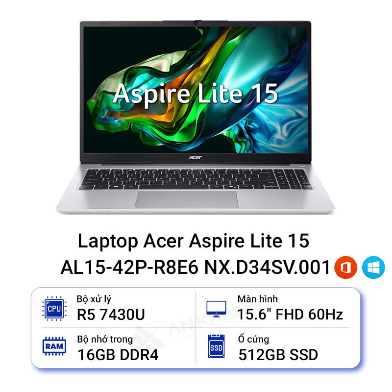 Laptop Acer Aspire Lite 15 AL15-42P-R8E6 NX.D34SV.001