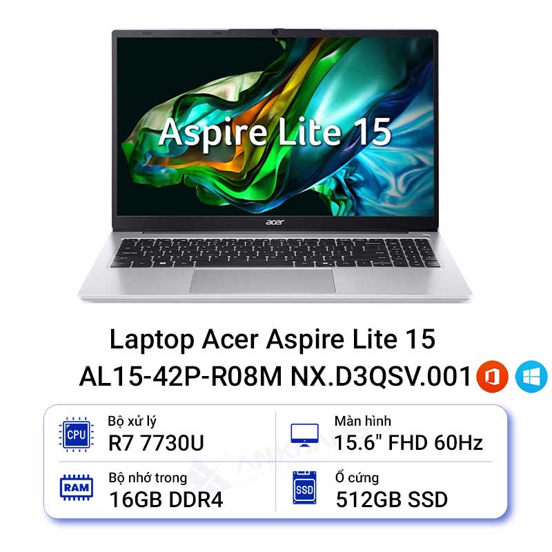 Laptop Acer Aspire Lite 15 AL15-42P-R08M NX.D3QSV.001