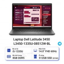 Laptop Dell Latitude 3450 L3450-1335U-08512W-BL (Core i5/8GB/512GB/14.0 inch FHD/LED Keyboard/Win11)