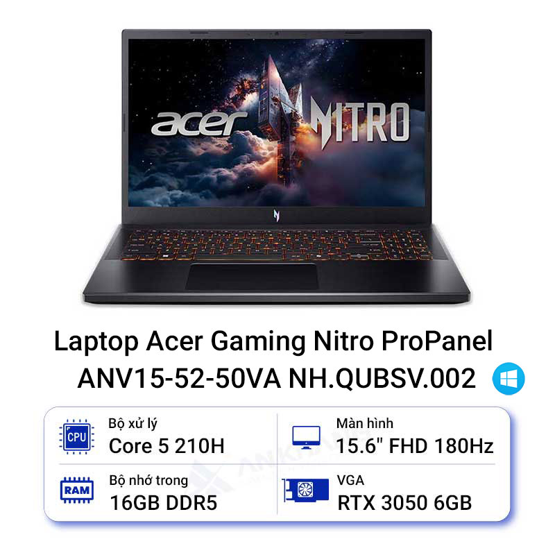 Laptop Acer Gaming Nitro ProPanel ANV15-52-50VA NH.QUBSV.002