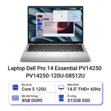 Laptop Dell Pro 14 Essential PV14250 PV14250-120U-08512U