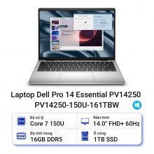 Laptop Dell Pro 14 Essential PV14250 PV14250-150U-161TBW