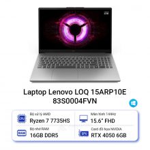 Laptop Lenovo LOQ 15ARP10E 83S0004FVN